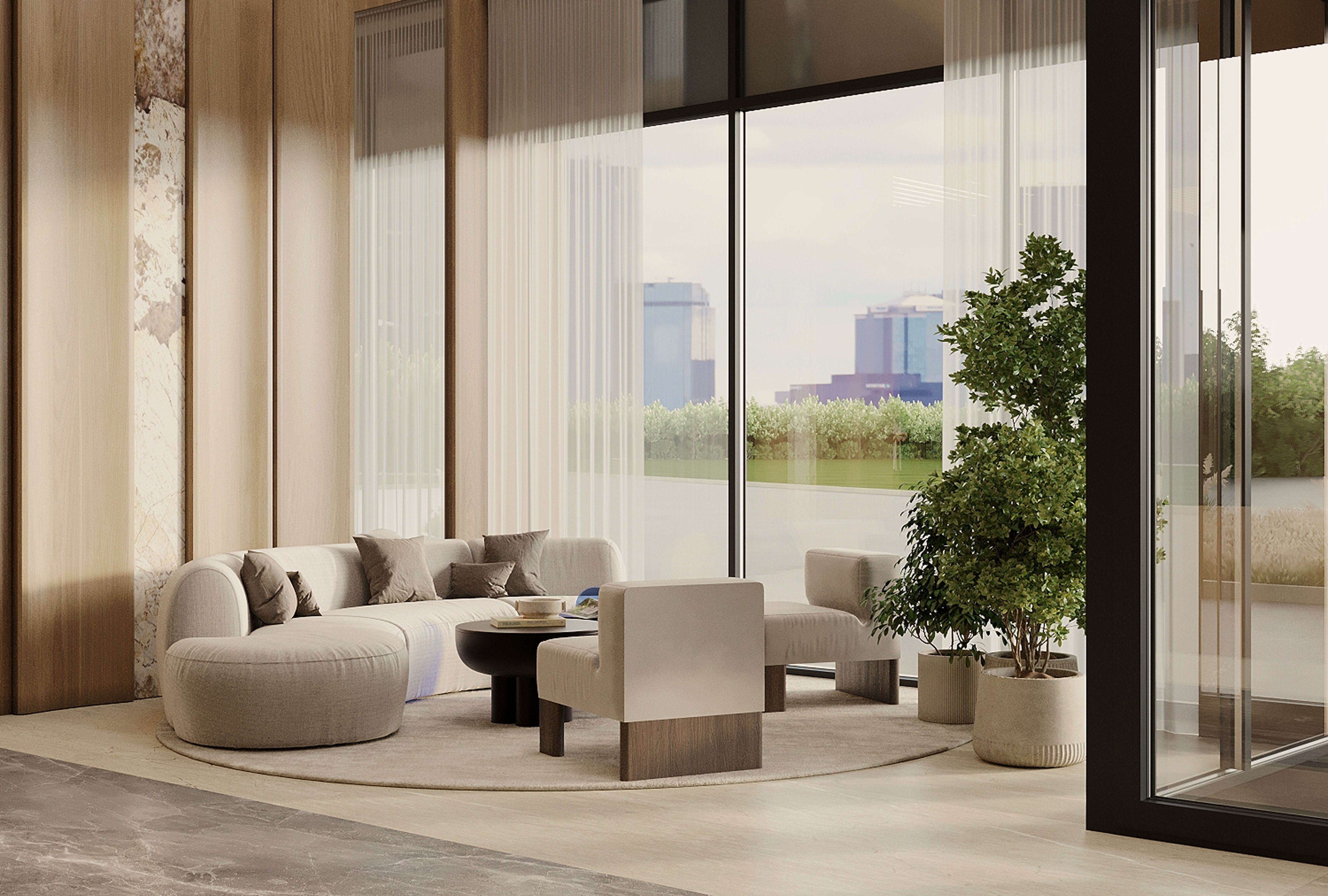 Входная группа дворца падел тенниса